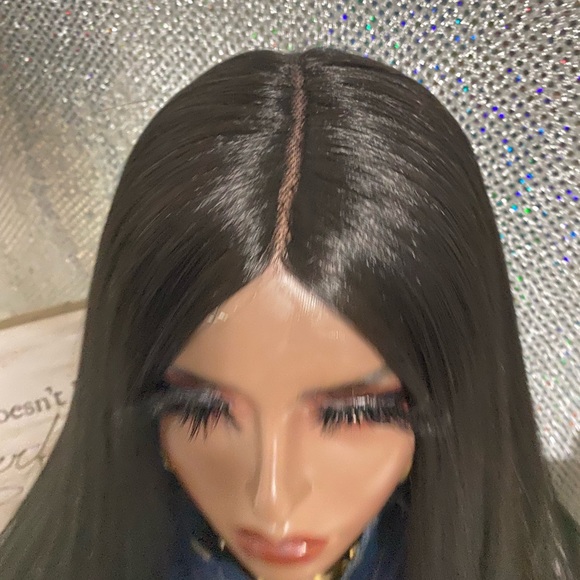🔥New 28” Sexy Maya Frontal Closure T-Part Premium Human Hair Blend Wig🔥 - Picture 4 of 12